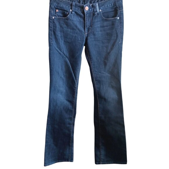 4 Reg A/X Armani Exchange Womens Jeans Indigo Bootcut 31x33 Lo Rise - Picture 1 of 10